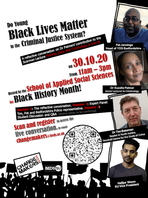 University ‘Changemakers’ to host Black youth justice event poster University ‘Changemakers’ to host Black youth justice event poster