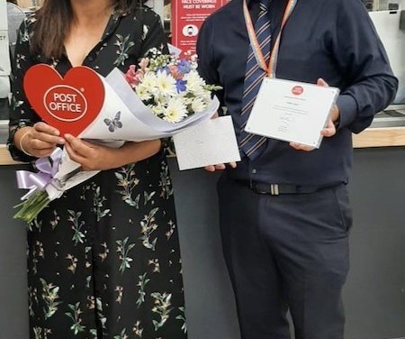 Wootton postmaster celebrates 30 years’ of dedication to Post Office Services