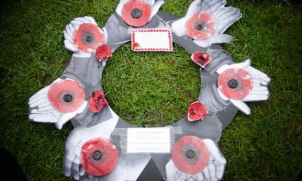 Marston Nursery children honour village veterans